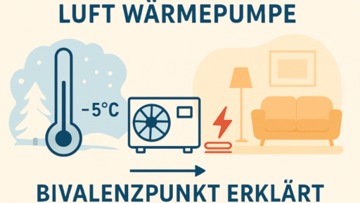 Bildteaser für das Thema Bivalenzpunkt bei Wärmepumpen