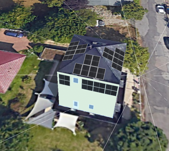 Bild zeigt eine Photovoltaikanlage in Dresden